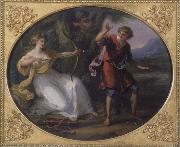 Angelica Kauffmann Nymphe und Jungling oil painting